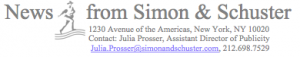 News from Simon & Schuster.